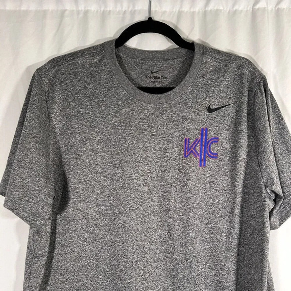 Nike Kansas City Shirt Men's Large Grey Short Sleeve Crew Neck Dri Fit Tee - Picture 2 of 6